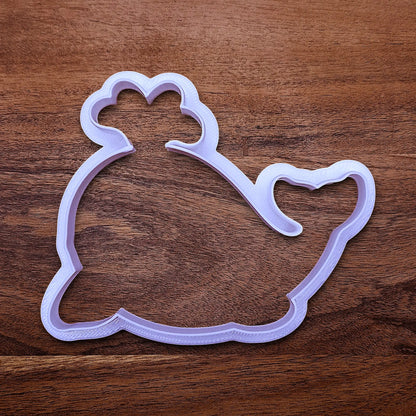 Handmade and customizable whale cookie cutter, ideal for making adorable aquatic and nautical cookies for baby showers, birthdays, and parties.