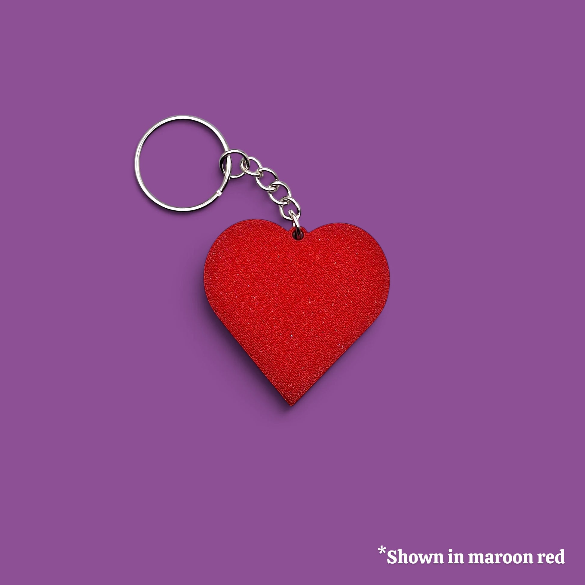 Handmade and customizable heart keychain, perfect for classroom prizes, Valentine's Day gifts, party favors for kids birthdays, baby showers and unique backpack charms.