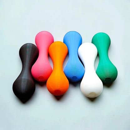 Top-down view of six knucklebone fidget skill toys made from eco-friendly PLA, great for focus, flipping tricks, and mindful fidgeting.