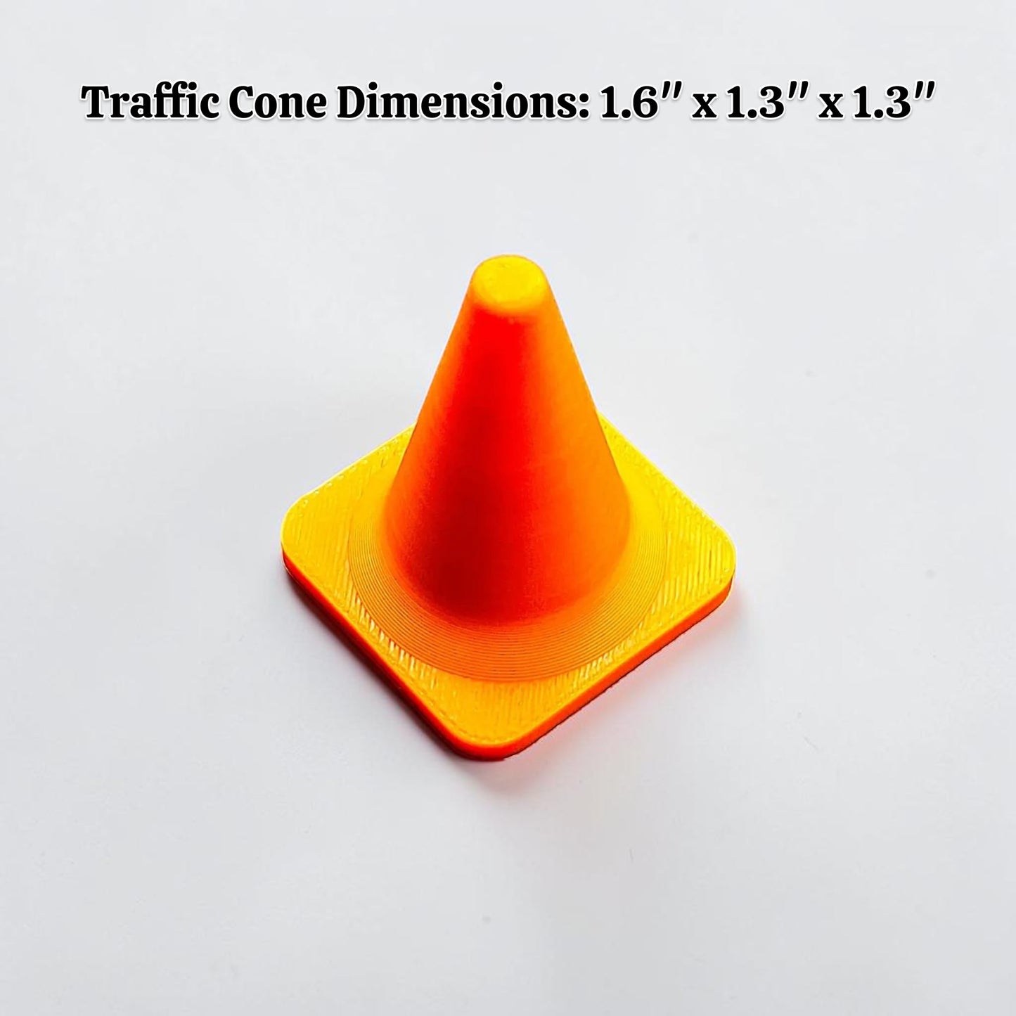 Mini Traffic Cone Set (12) - Kids Pretend Play Construction Toys