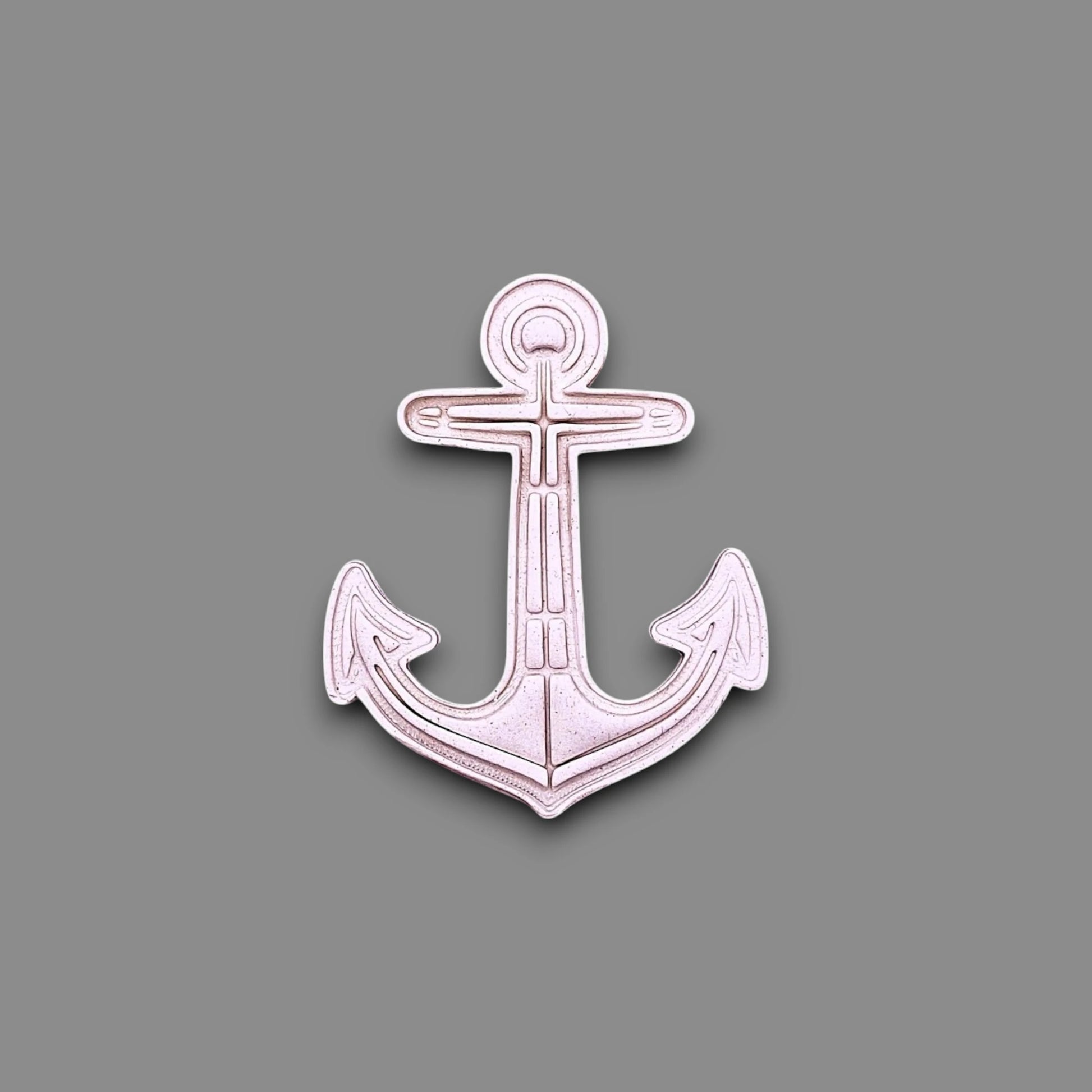 Anchor cookie cutter dough cutout. Ideal for making detailed cookies, fondant toppers, or ocean party treats.