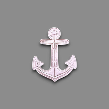 Anchor cookie cutter dough cutout. Ideal for making detailed cookies, fondant toppers, or ocean party treats.