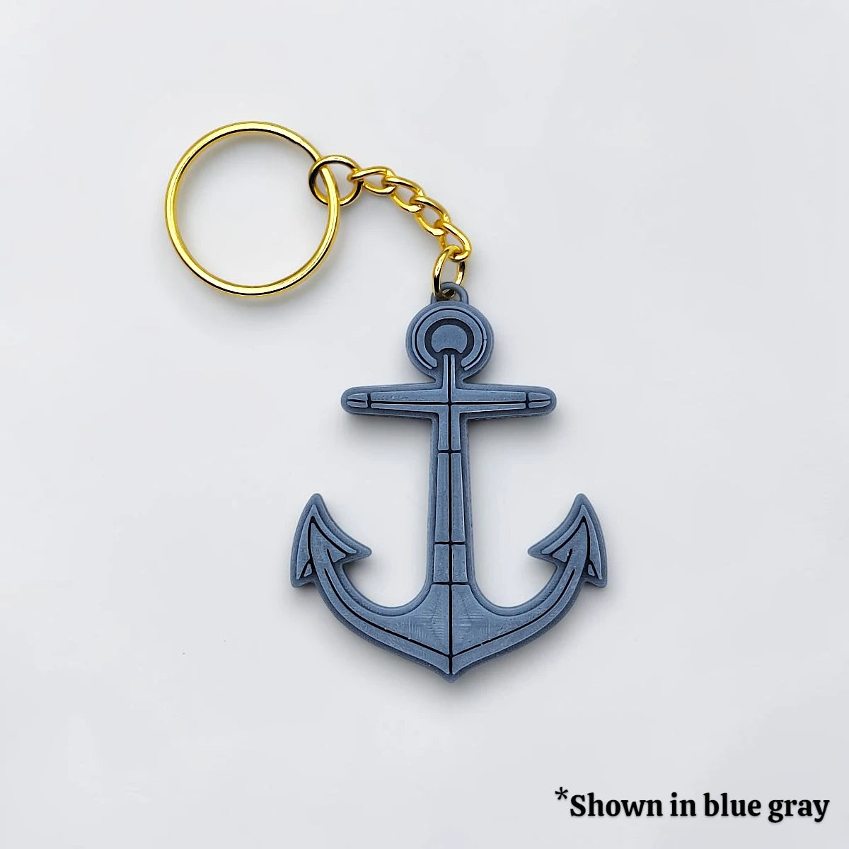 Eco-friendly handmade and customizable anchor keychain, perfect nautical accessory for baby showers, boat lovers, coastal weddings, and beach-themed gifts.