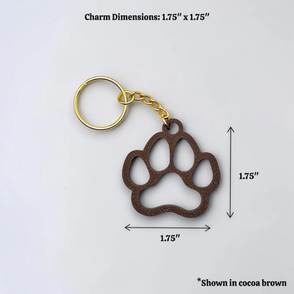 Handmade and customizable paw keychain, ideal for honoring pets, gifting to animal lovers, or everyday use.