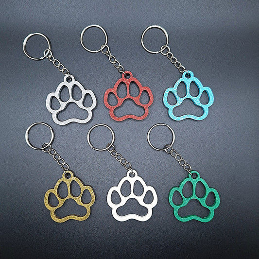 Paw Print Keychain - Cute Handmade Eco-Friendly Pet Lover Charms