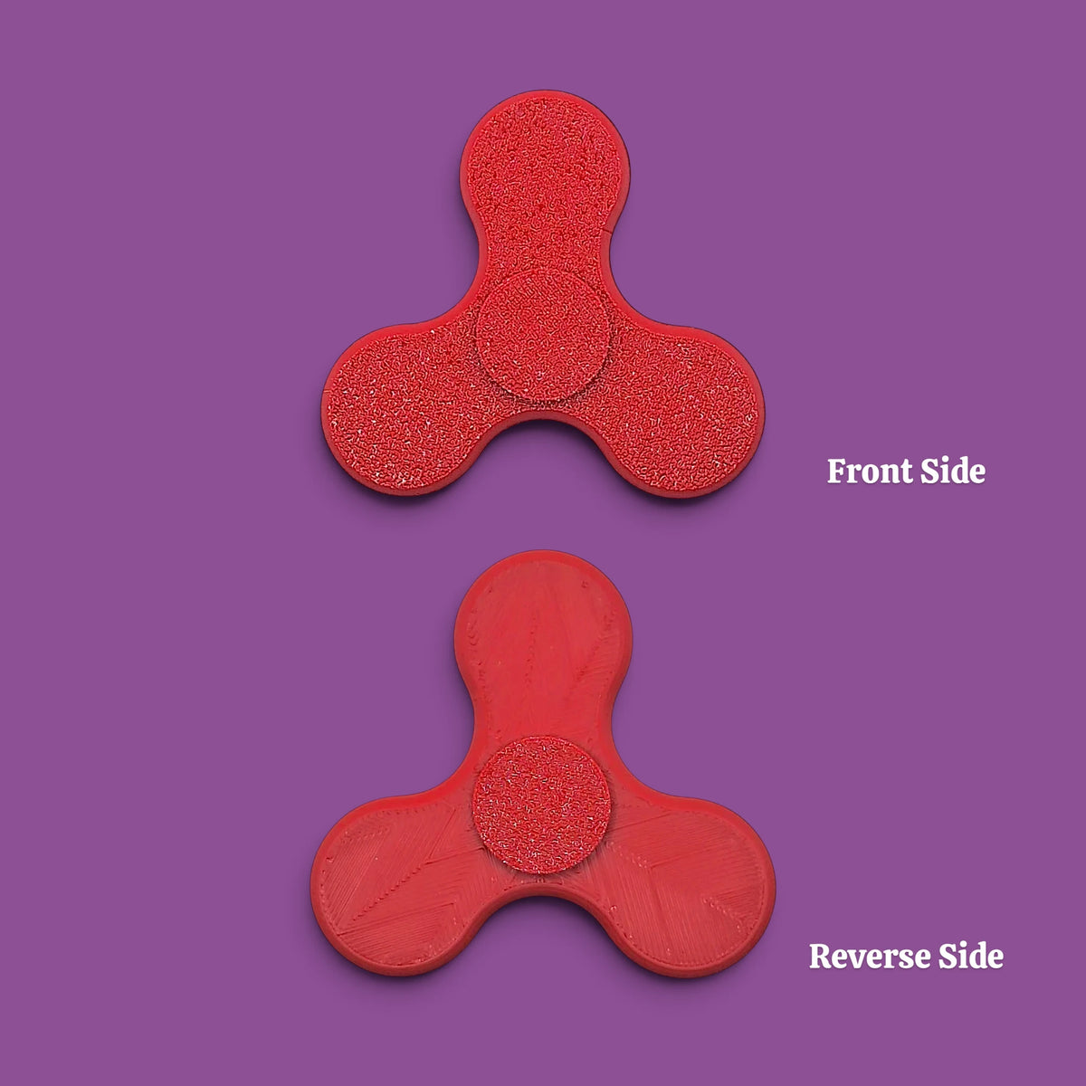 Close up of fidget spinner, perfect for party favors, birthday gifts and classroom rewards. Customizable in 30 unique colors.