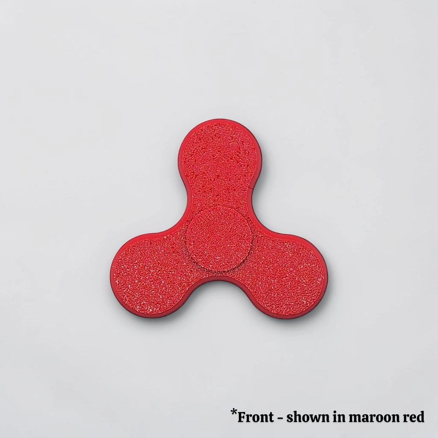 Close up of fidget spinner, perfect for party favors, birthday gifts and classroom rewards. Customizable in 30 unique colors.