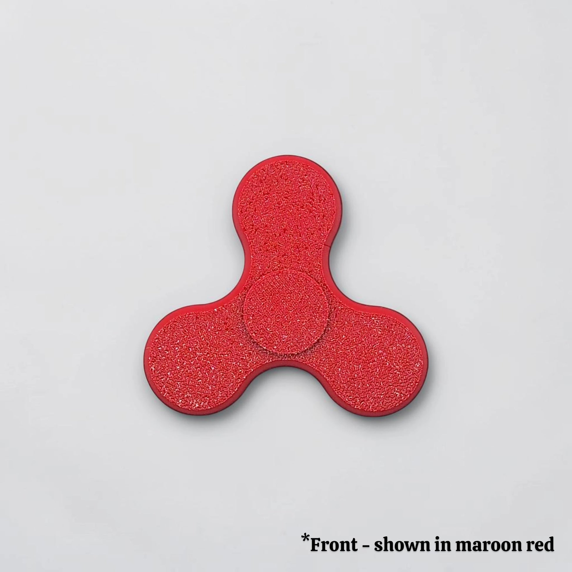 Close up of fidget spinner, perfect for party favors, birthday gifts and classroom rewards. Customizable in 30 unique colors.
