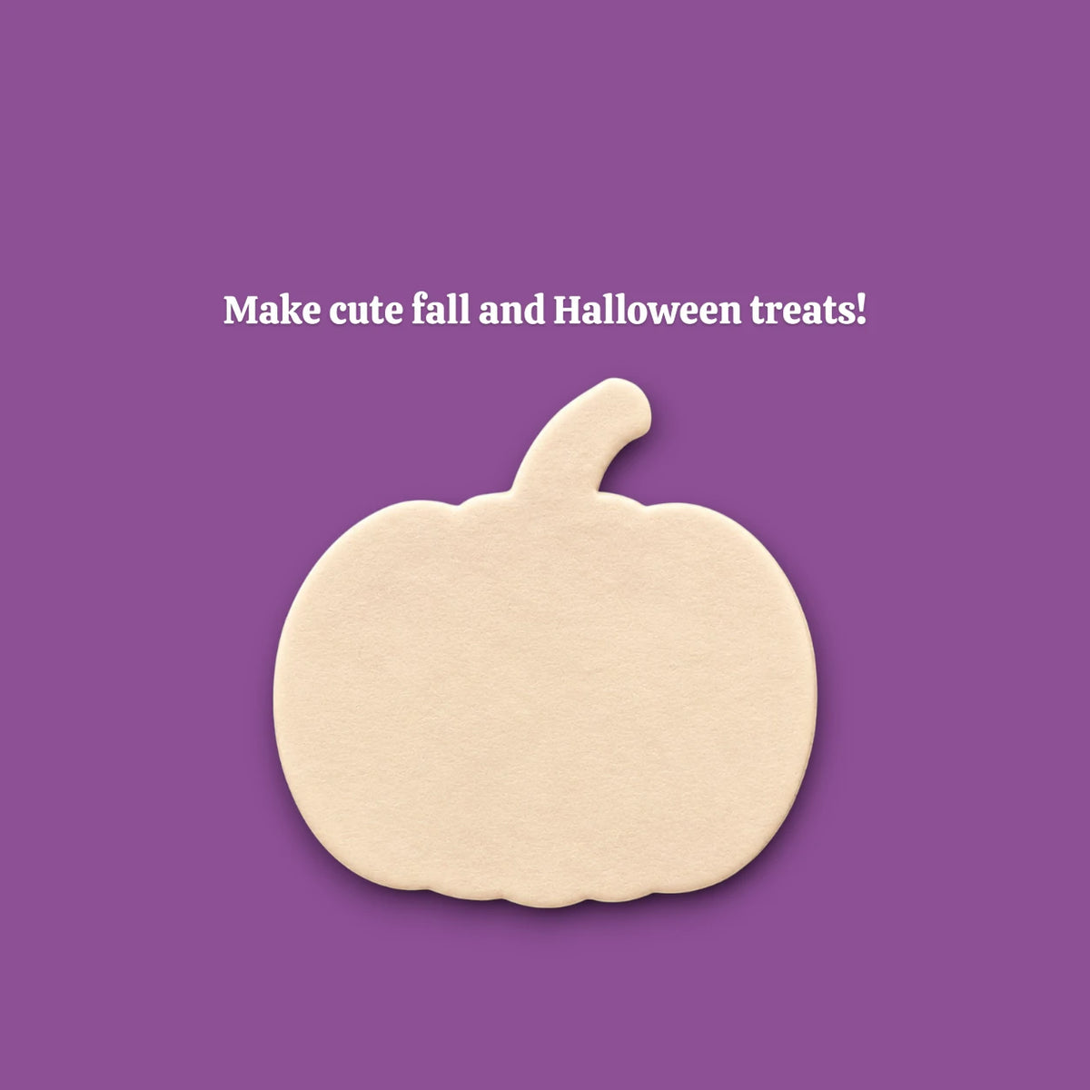 Pumpkin cookie dough cutout from the pumpkin cookie cutter.