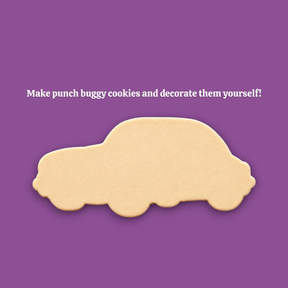 Vintage punch buggy car cookie cutter dough cutout, perfect for car themed birthdays, ceramics, ornaments and clay projects.