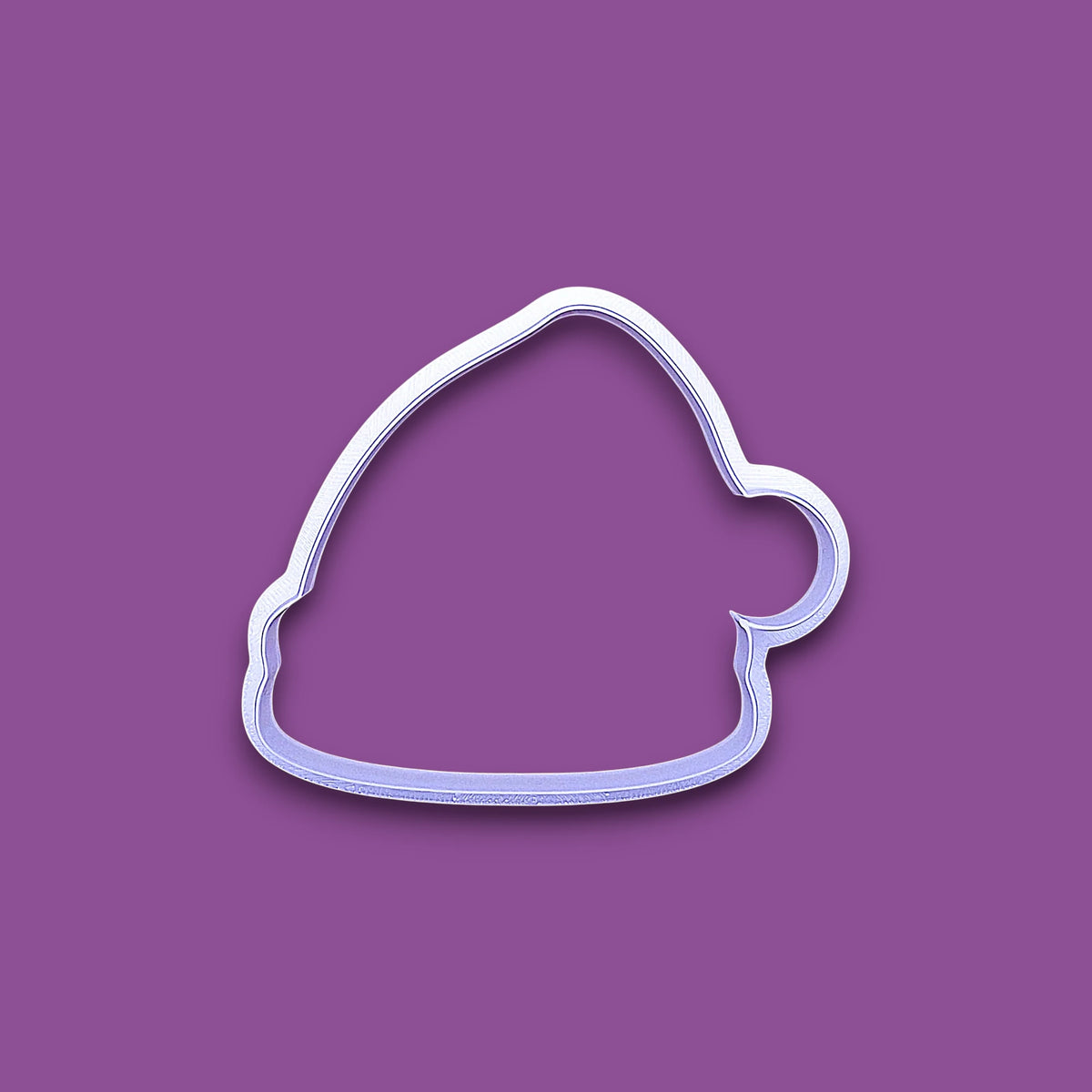 Santa hat cookie cutter, perfect for Christmas cookies, festive fondant toppers, or Xmas holiday crafts.