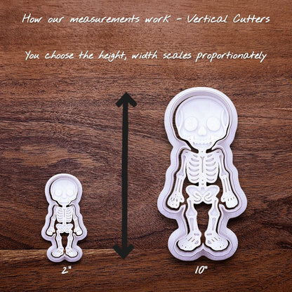 Halloween Cookie Cutter Set - Skeleton, Spiderweb, Gravestone & Bat