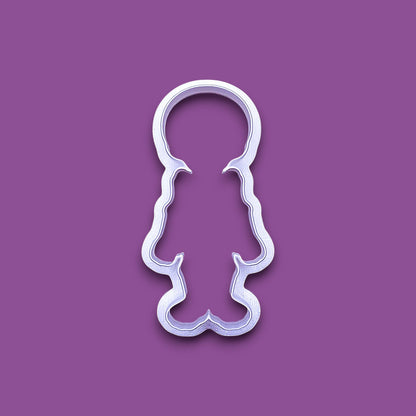 Handmade and customizable cookie cutter shaped like a skeleton. Fun for Halloween cookies or science crafts.
