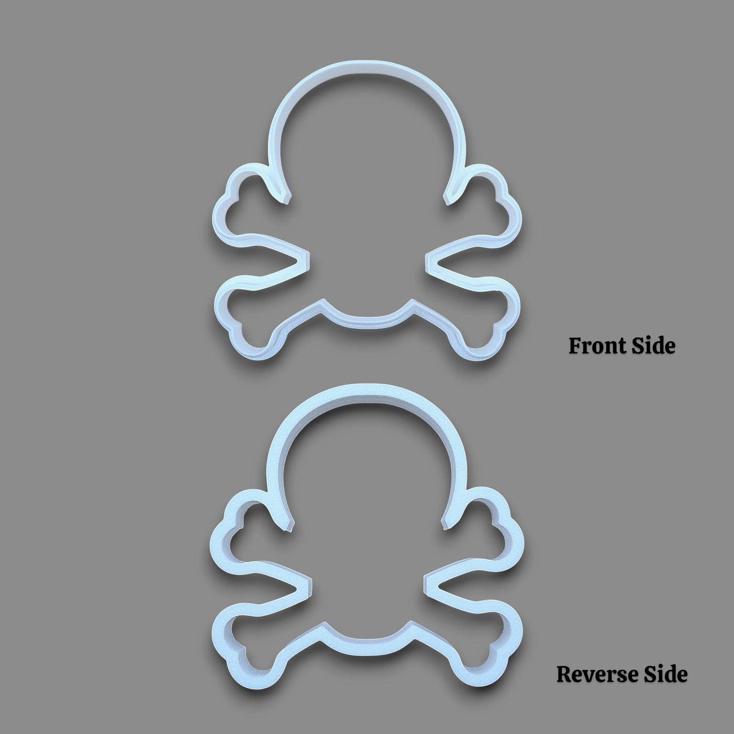 Skull and Bones Cookie Cutter or Stamp Set - Pirate Craft & Clay Mold