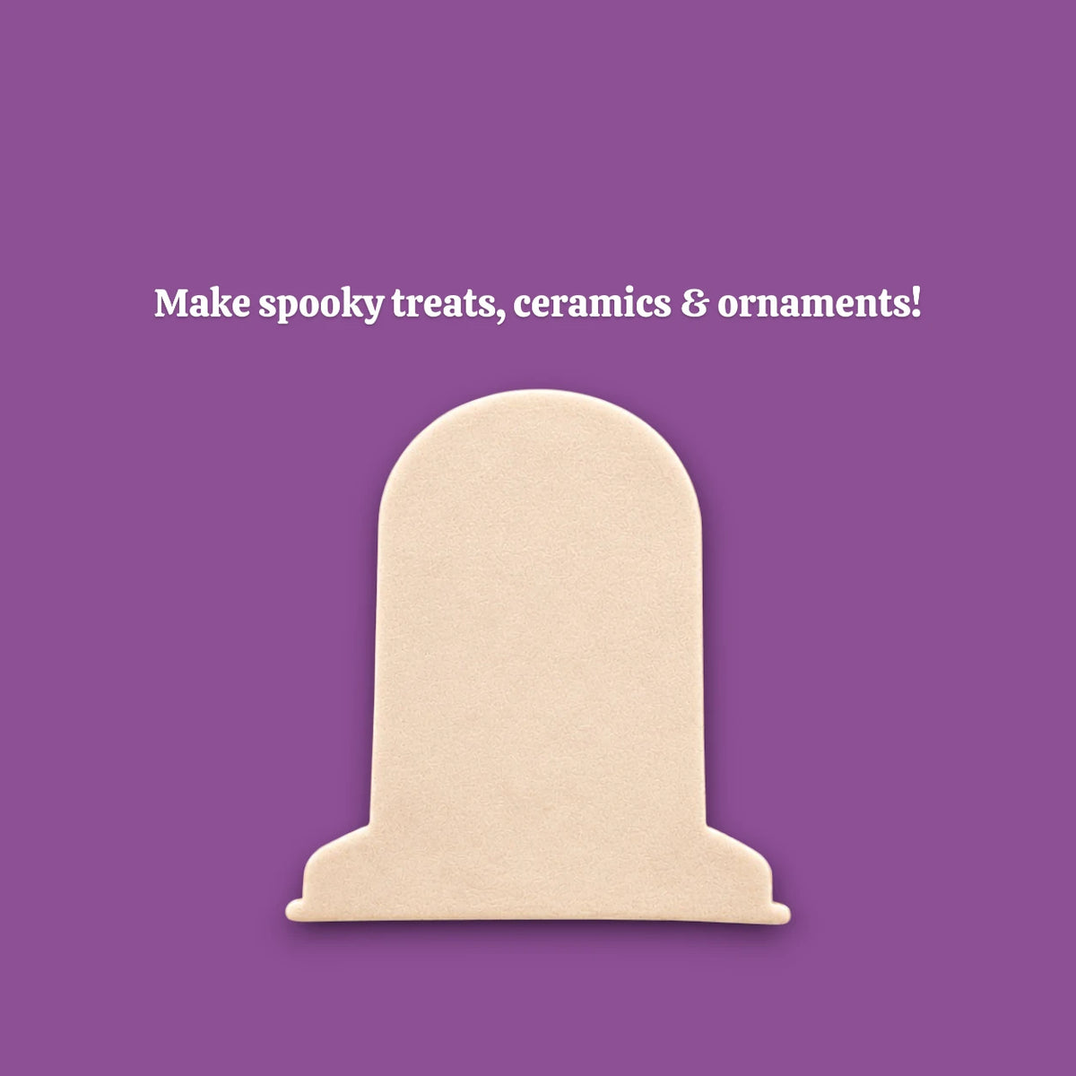 Gravestone cookie dough cutouts, great for spooky Halloween treats and graveyard-themed desserts.