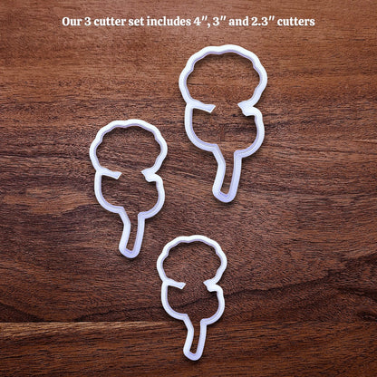 Handmade and customizable Rose Cookie Cutter Set, perfect for spring events, romantic weddings, or special occasions.