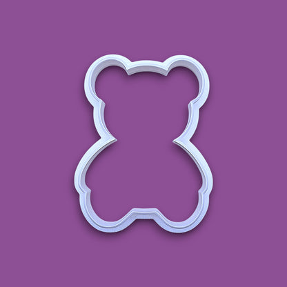 Handmade and customizable teddy bear cookie cutter — perfect for standout cookies at Valentine's Day parties or gifting.