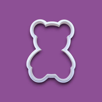 Handmade and customizable teddy bear cookie cutter — perfect for standout cookies at Valentine's Day parties or gifting.