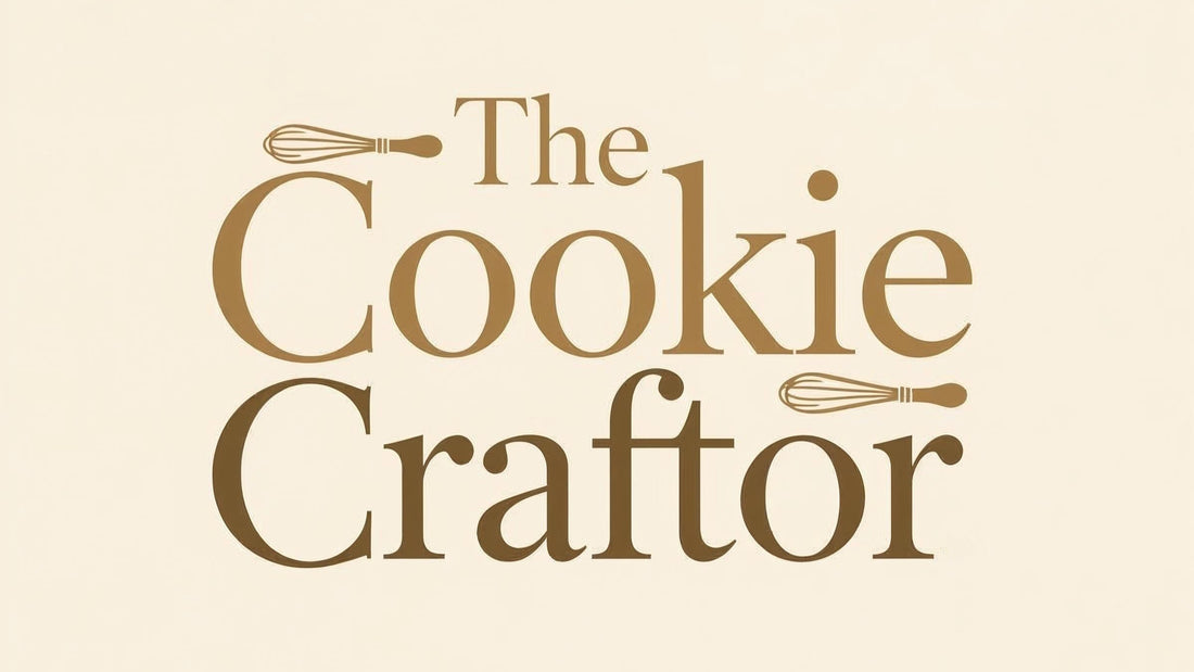 The Cookie Craftor logo design featuring a clean, modern style that represents eco-friendly keychains, fidgets, and cookie cutters.