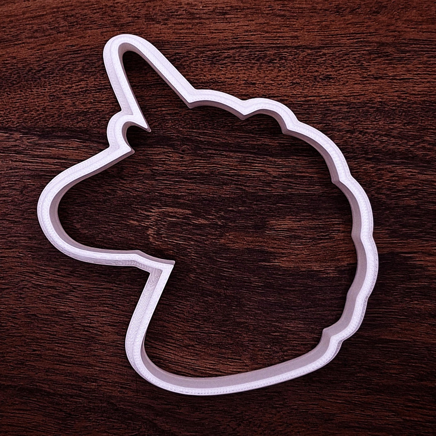 Unicorn cookie cutter without stamp. Perfect for bold cookies, clay crafts, or centerpiece treats for birthdays and themed bakes.