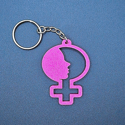 Feminist keychain, durable eco-conscious accessories for equality rallies, wholesale event giveaways, and meaningful activist party favors.