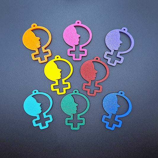 Feminist keychains, handmade empowerment charms for women’s rights events, bulk party favors, rally giveaways, and activist accessories.