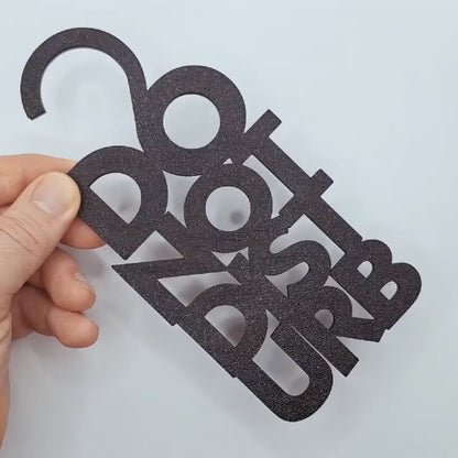 Do Not Disturb Sign - Privacy Door Hanger for Home, Hotel & Office