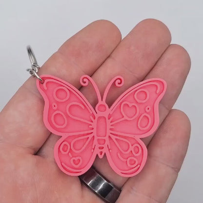 Butterfly Keychain – Cute Insect Charm for Nature & Spring Lovers