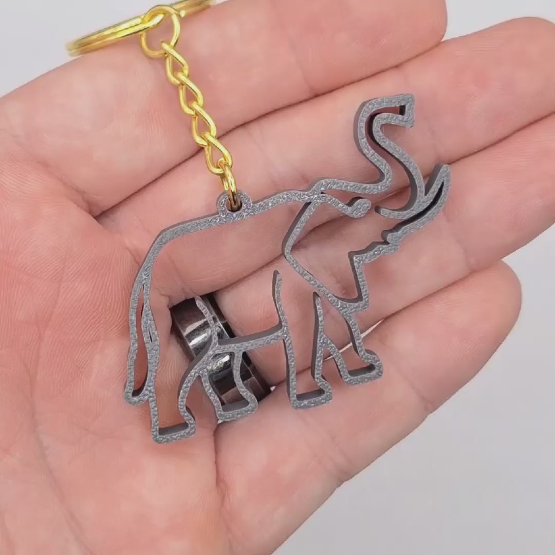 Safari elephant keychain video, perfect for classroom prizes, party favors for kids birthdays, baby showers and unique stocking stuffers.