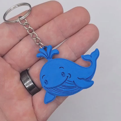 Whale Keychain – Cute Sea Life Charm for Baby Showers & Party Favors